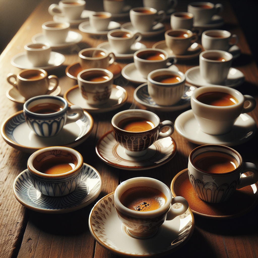 porcelánové šálky na espresso