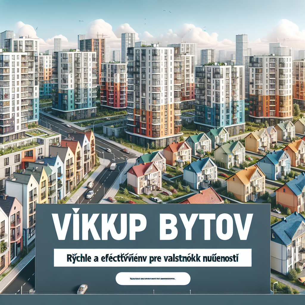 Rýchly a jednoduchý výkup bytov bez starostí. Získajte férovú cenu a vyhnite sa stresu s tradičným predajom. Zistite viac!