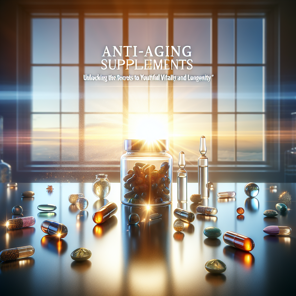 Discover the benefits of anti-aging supplements, designed to enhance vitality, support cellular health, and promote youthful energy.