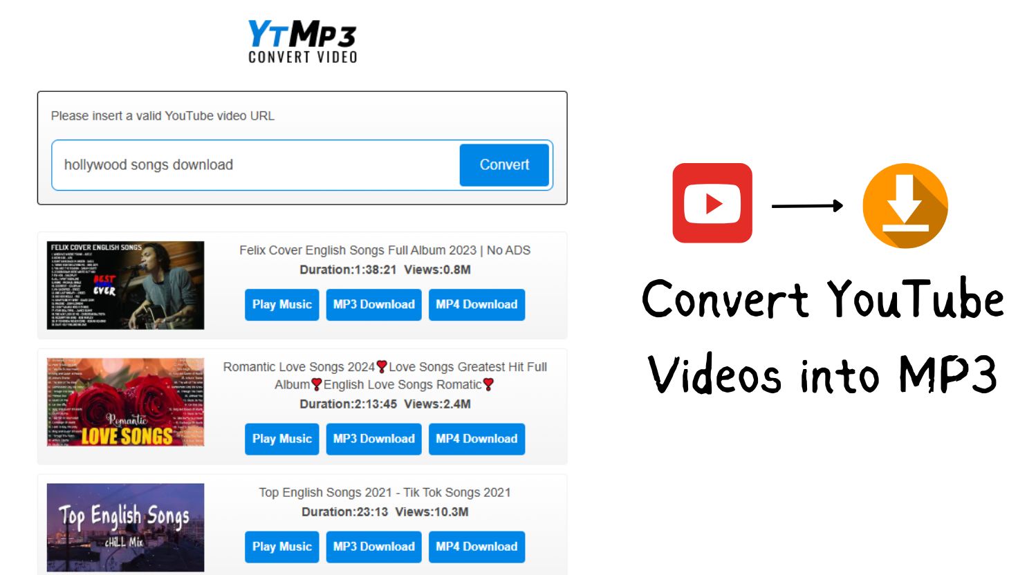 YTMP3 converter