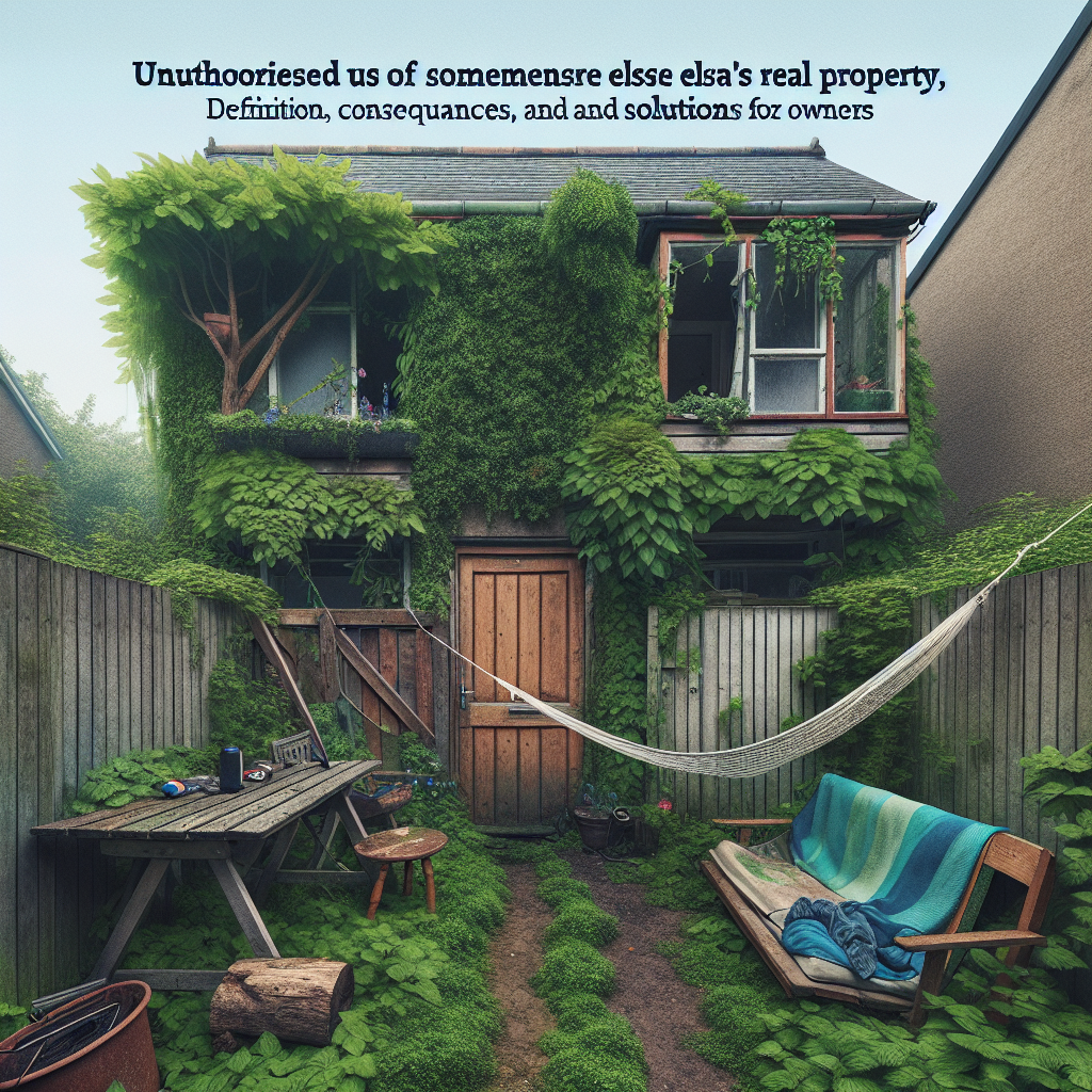 Neoprávnene užívanie cudzej nehnuteľnosti môže spôsobiť značné straty. Zistite, ako sa brániť a predchádzať týmto nezákonným praktikám.